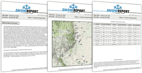 SnowREPORT Sample PDF Report